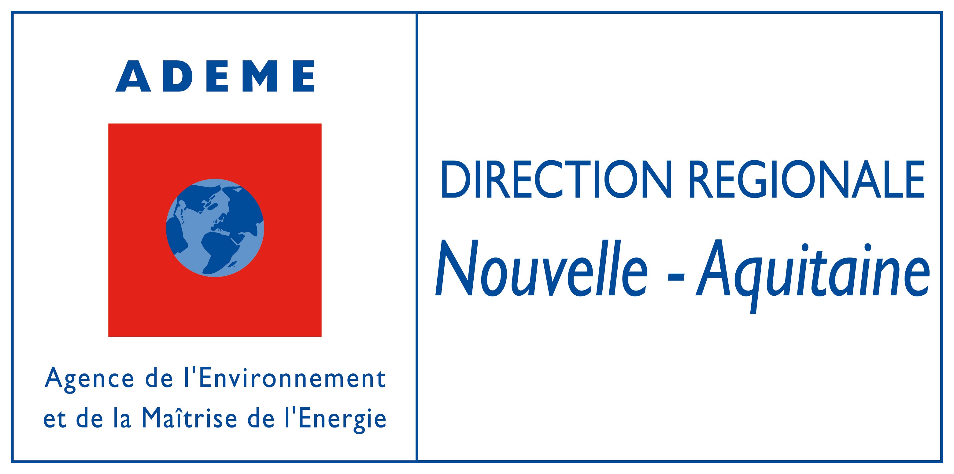 Logo ADEME - agence de l'Environnement et Maîtrise de l'Energie, Direction Régionnale Nouvelle-Aquitaine