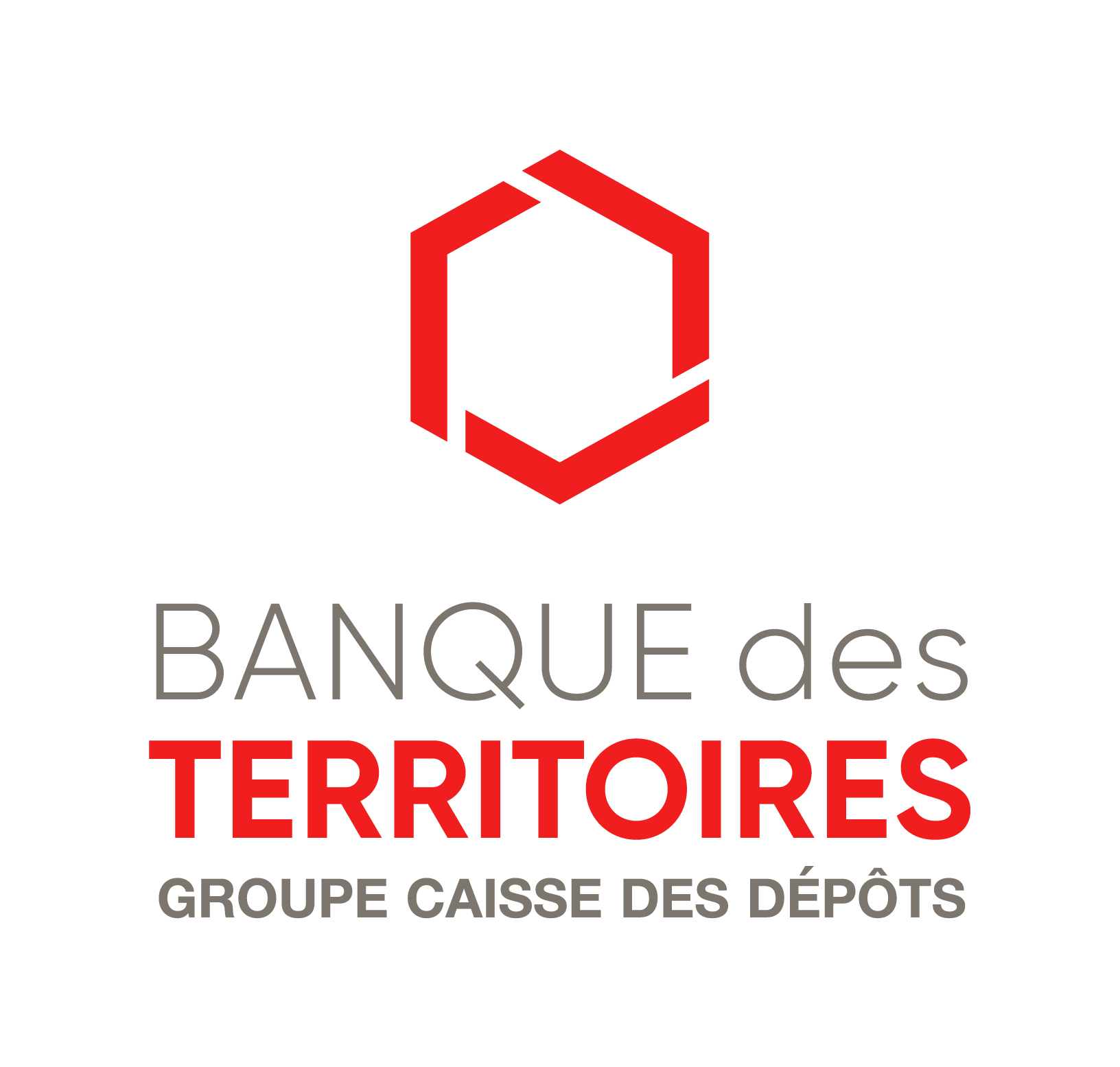 Logo Banque des territoires, Groupe Caisse des Dépôts